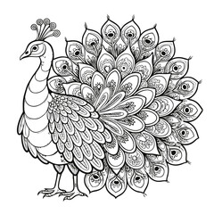 mandala peacock