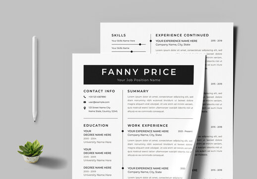 Resume Template Layout