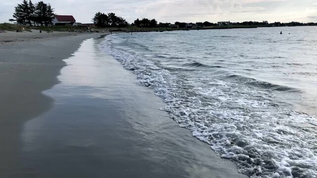 Deluded beach in the morning 