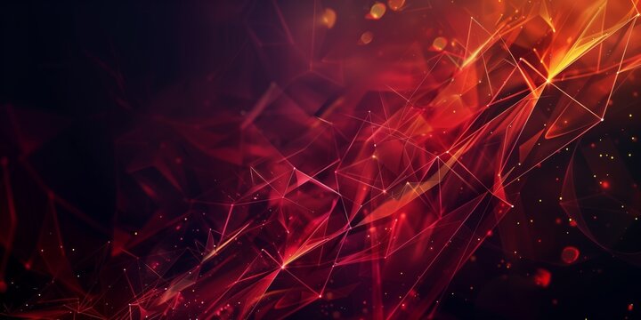 Abstract background with polygonal elements and dark backdrop with bright light accent, minimalistic composition.