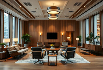Luxury office of big company