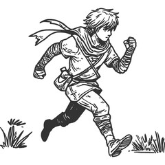 Unending Twists Vintage Illustration Vector