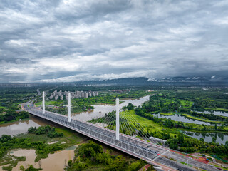 Obraz premium xi'an city aerial view
