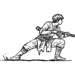 Navigating Regrets Vintage Illustration Vector