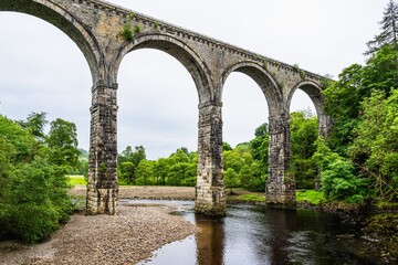 Fototapeta premium Lambley Viaduc, River South Tyne, Lambley, Northumberland, England, United Kingdom