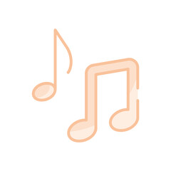 Obraz premium Music vector icon