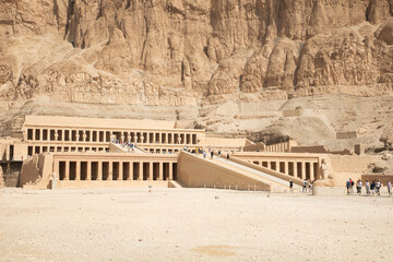 Beautiful view of the ancient temple of Hatshepsut in Luxor, Egypt