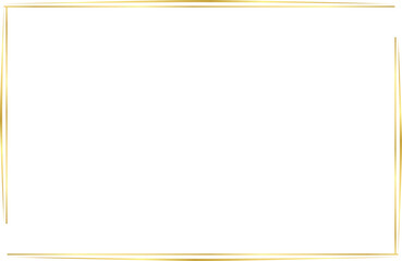 Simple Gold Border, Rectangle Gold Border, Gold Square Frame