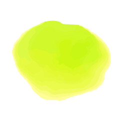 優しい黄緑色の水彩フレーム