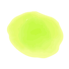 優しい黄緑色の水彩フレーム