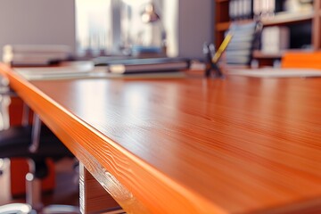 Stylish office interior with comfortable chair, desk, laptop and houseplants