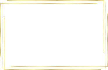 Simple Gold Border, Rectangle Gold Border, Gold Square Frame