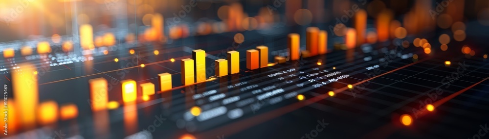 Aufkleber modern abstract graph and chart elements on white background showcasing data trends