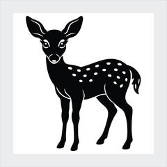A fawn vector illustration icon.