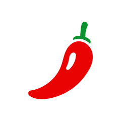 Hot pepper icon. Chili peper icon. Spicy food symbol. Hot food sign.