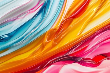 Fototapeta premium Elegant abstract texture with rich colors and smooth, fluid patterns on a pristine white background