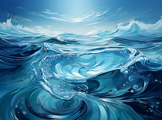 Pure Water Effect Background with Crystal Clear Ripples, Serene Waves, and Realistic Water Texture for Refreshing and Tranquil Visuals in High Definition