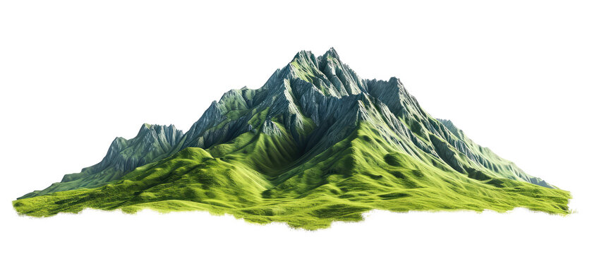 moutain nature isolated on white