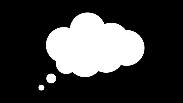 Comic cartoon speech bubble text on alpha channel transparent background.