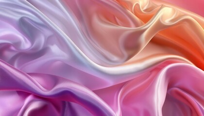 Fototapeta premium Elegant abstract texture with rich colors and smooth, fluid patterns on a pristine white background