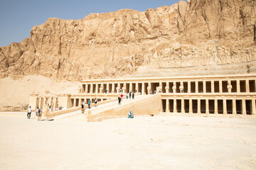 Beautiful view of the ancient temple of Hatshepsut in Luxor, Egypt
