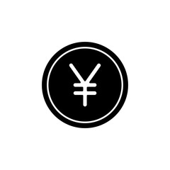 Yen Symbol Icon, Japanese Currency Sign, JPY Logo, Money Icon, Black and White Currency Symbol, Financial Icon, Vector Graphic, Business Icon, Minimalist Design