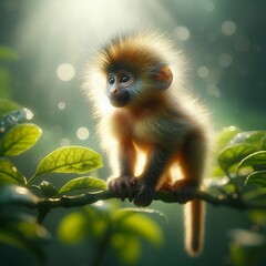 Fototapeta premium Nature’s Child Baboon
