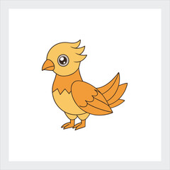 Fototapeta premium Shaheen bird sketch vector illustration.