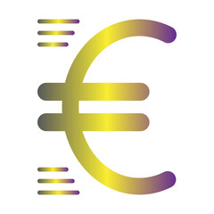 Fototapeta premium Euro Sign icon Design