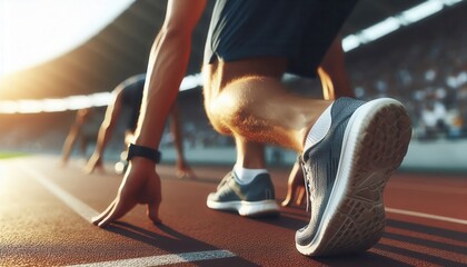 runner at the start