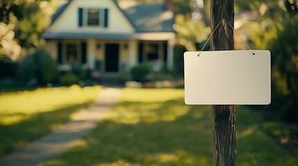 Blank Sign Post in a Beautiful Garden Setting Perfect for Your Custom Marketing Needs