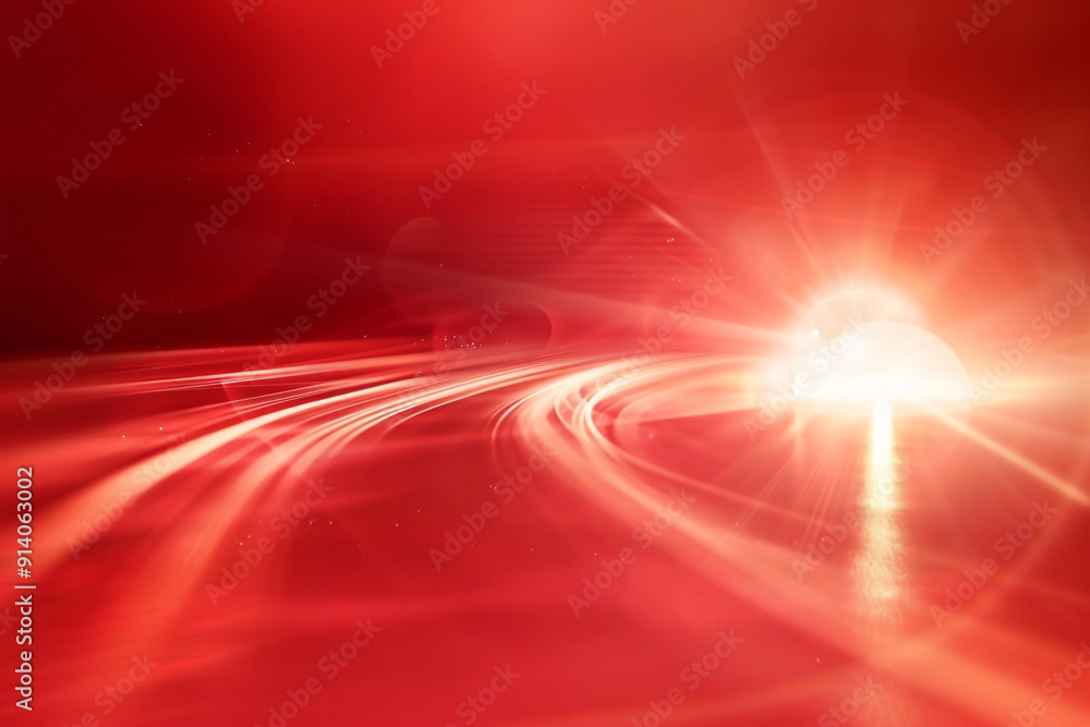 Poster a dynamic abstract background in vibrant red hues with light streaks, creating a sense of movement a