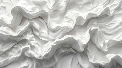 Folded paper texture with soft creases on a white background.