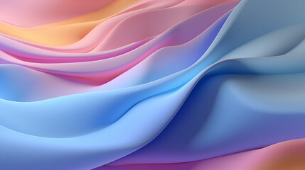 Delicate lines and pastel colors wallpaper. AI Generative.