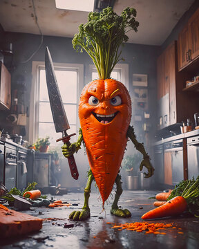 vegetables downfall Apocalypse Monster transformation &ndash; carrot