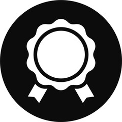 Award badge icon block vector