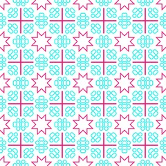 Seamless geometric pattern on a white background, perfect for backgrounds and textures