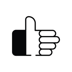 Thumb up vector icon