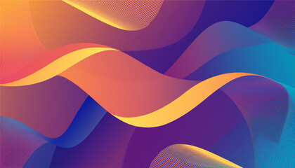  Gradient Color Modern Design With Curve Shapes Background