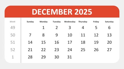 December 3, 2025: Animated 2025 planner showcasing December calendar, highlighting December 3rd with space for tasks, notes, and to-do lists.