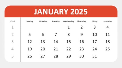 January 6, 2025: Animated 2025 planner showcasing January calendar, highlighting January 6th with space for tasks, notes, and to-do lists.