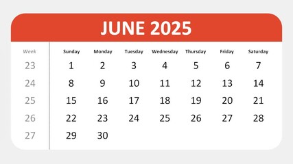 June 14, 2025: Animated 2025 planner showcasing June calendar, highlighting June 14th with space for tasks, notes, and to-do lists.