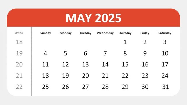 May 23, 2025: Animated 2025 planner showcasing May calendar, highlighting May 23rd with space for tasks, notes, and to-do lists.
