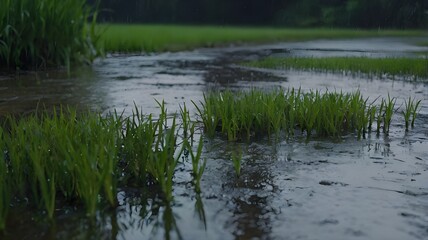 Obraz premium lake in the forest