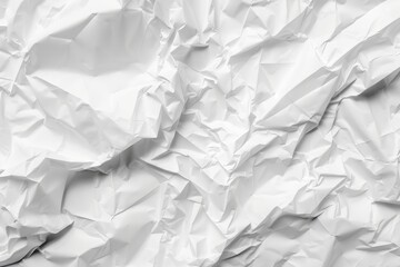 Obraz premium White textured crumpled paper top view