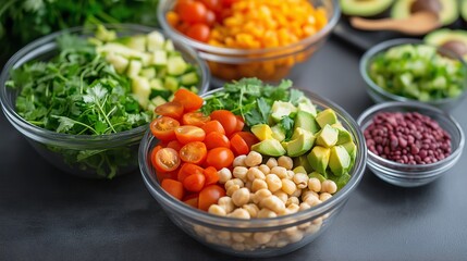 Food photography, especially plant-based and healthy options.