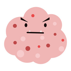 cancer cell cartoon character