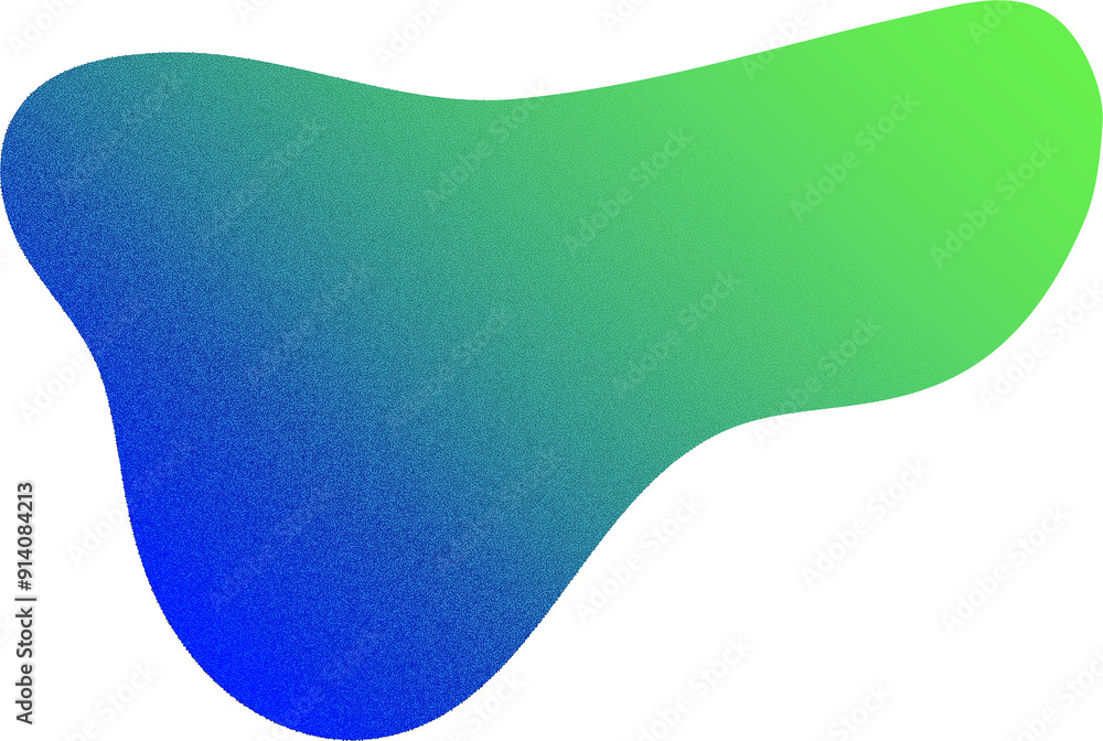Poster abstract gradient shape. colored fluid blob. liquid neon gradation form. organic neon irregular elem