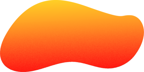 Abstract gradient shape. Colored fluid blob. Liquid neon gradation form. Organic neon irregular element. Bubble stain. Vibrant amoeba