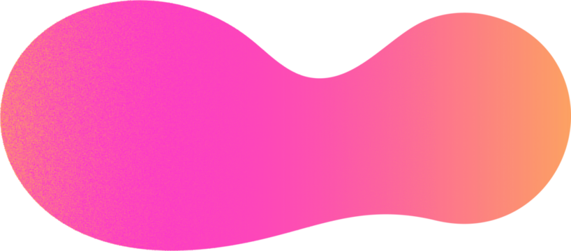 Abstract gradient shape. Colored fluid blob. Liquid neon gradation form. Organic neon irregular element. Bubble stain. Vibrant amoeba